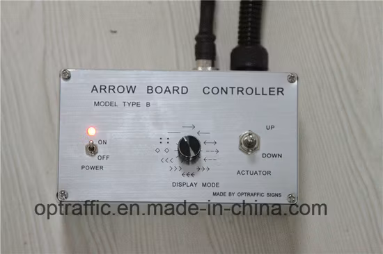 コンパクト設計簡単な組み立て 12 V DC アクチュエータリフティング 15 25 ライト交通安全のための電気矢印標識